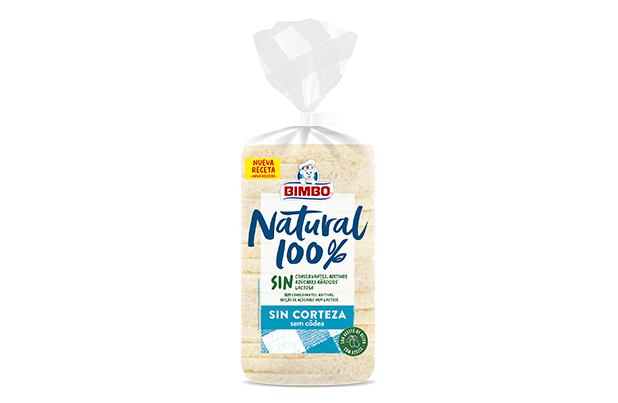 Pan de molde Bimbo® Natural 100% sin corteza