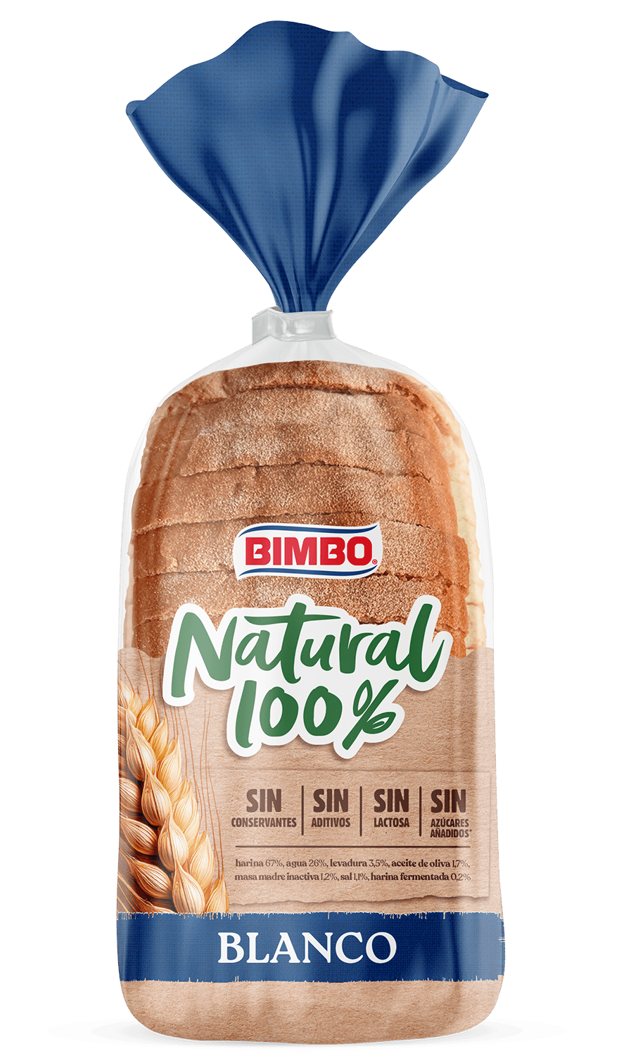 Pan de molde Bimbo® Natural 100% blanco