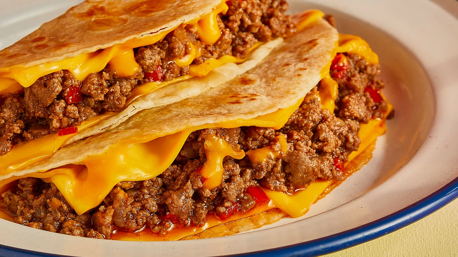 Quesadilla al estilo tex-mex