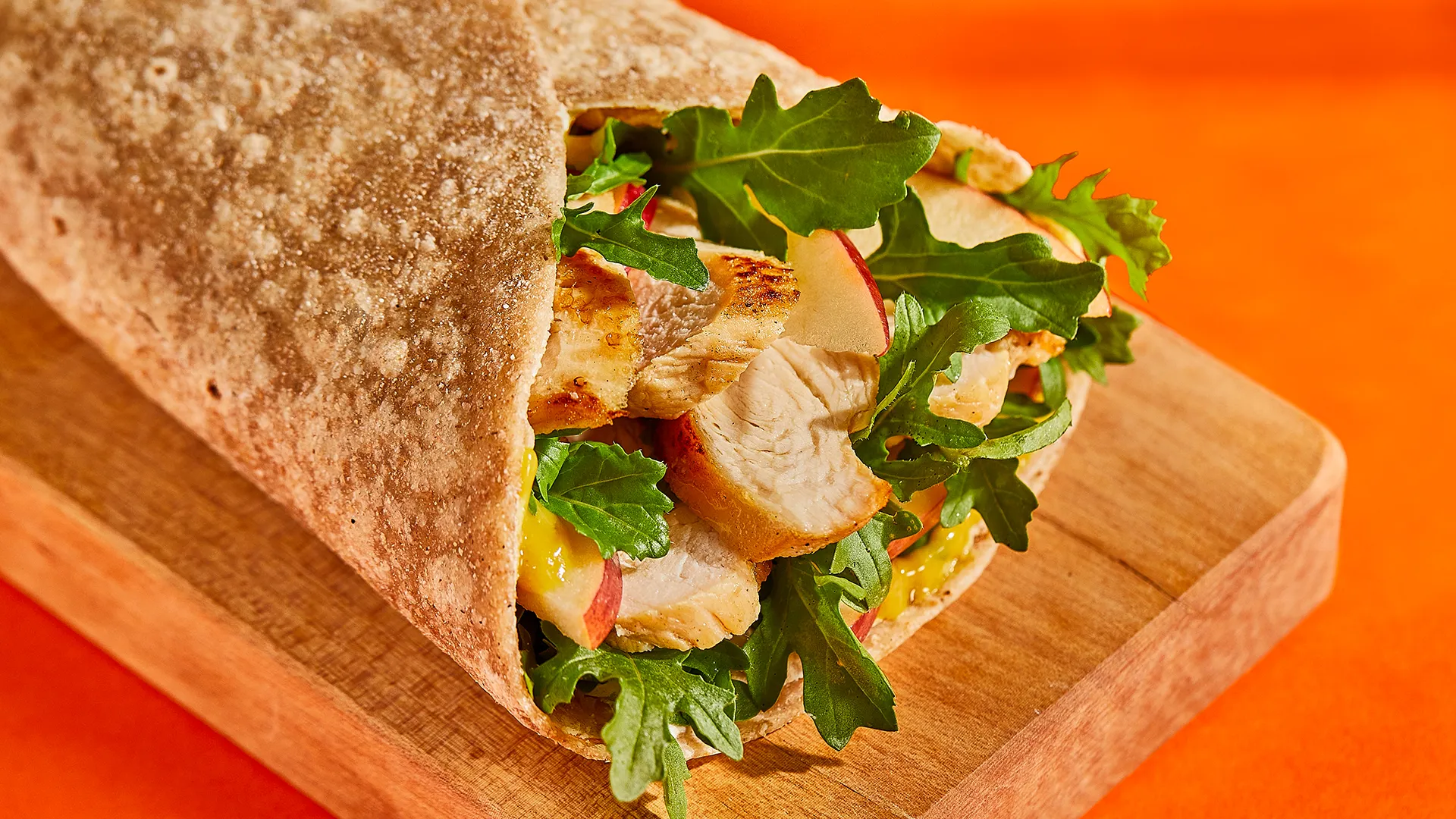 Wrap de pavo braseado